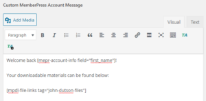 MemberPress如何为每个用户创建会员自定义页面？