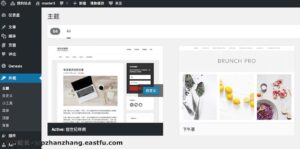 管理菜单中的主题菜单项