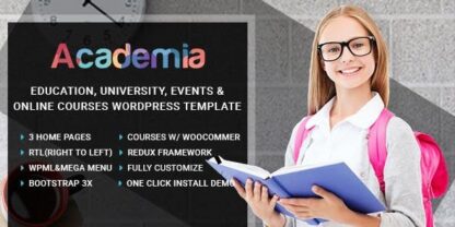 Academia WordPress Theme – 学术教育中心主题