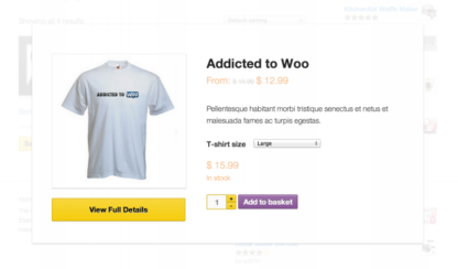 WooCommerce Quick View 电商产品快速查看