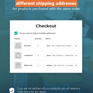 YITH Multiple Shipping Addresses WooCommerce商城多个送货地址插件
