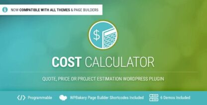 COST CALCULATOR WordPress插件