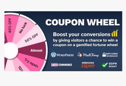 Coupon Wheel for WooCommerce | WordPress电商网站优惠券游戏转盘