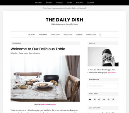 Daily Dish Pro WordPress Genesis子主题