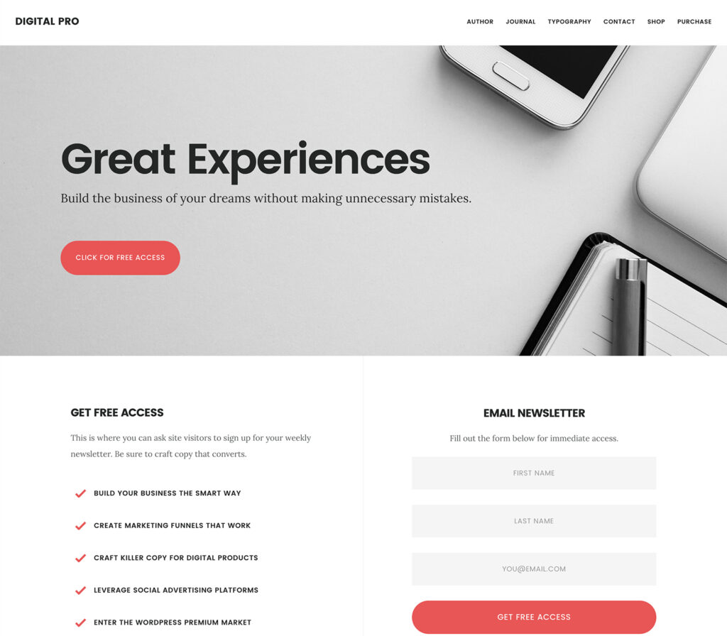 StudioPress Digital Pro Genesis WordPress 主题 v1.1.3