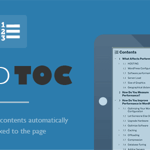 如何创建WordPress网站产品目录 6 FIXED TOC WORDPRESS PLUGIN