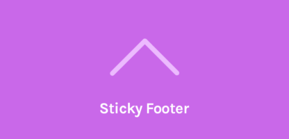 OceanWP Sticky Footer 扩展