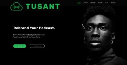 Tusant Podcasting WordPress播客、音乐和视频主题