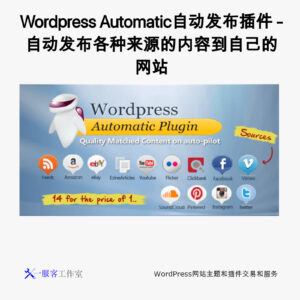 Wordpress Automatic自动发布插件 - 自动发布各种来源的内容到自己的网站