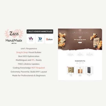 Zass主题 - 手工艺术家和工匠的WooCommerce商城主题