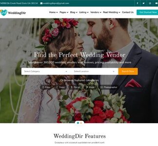 WeddingDir主题 - WordPress婚礼供应商商业目录网站