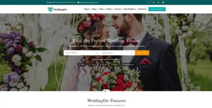 WeddingDir主题 - WordPress婚礼供应商商业目录网站