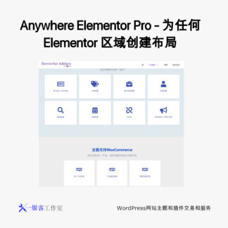 Anywhere Elementor Pro - 为任何 Elementor 区域创建布局