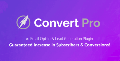 Convert Pro - #1 Email Opt-In & Lead Generation Plugin 第一号电子邮件选择加入和潜在客户生成插件