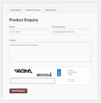 WooCommerce Product Enquiry Form 电商产品询价表