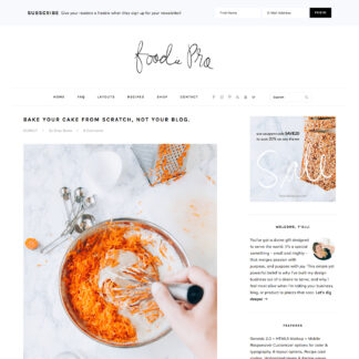 StudioPress Foodie Pro Genesis WordPress 主题