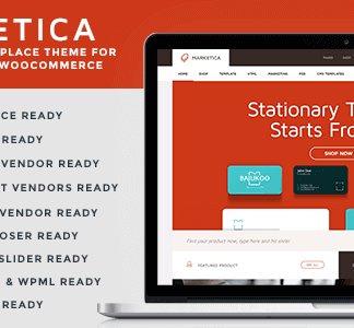 Marketica主题 – Wordpress多用户商城系统和市场主题