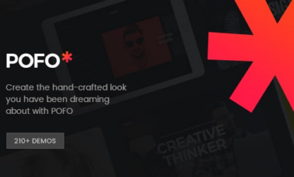 WordPress Pofo创意作品集和博客主题