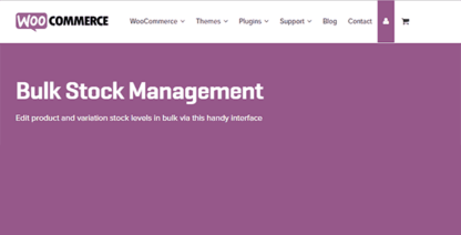 Woocommerce Bulk Stock Management