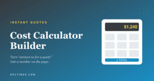 cost calculator builder card