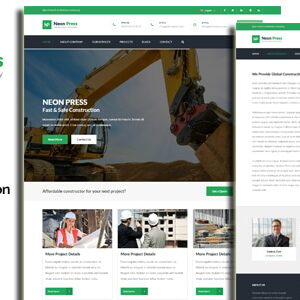 NeonPress 1.0.0 – Business Construction WordPress Theme – 商业建筑主题_image
