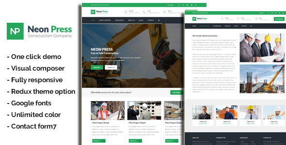 NeonPress 1.0.0 – Business Construction WordPress Theme – 商业建筑主题 1 NeonPress 1.0.0 – Business Construction WordPress Theme – 商业建筑主题_image