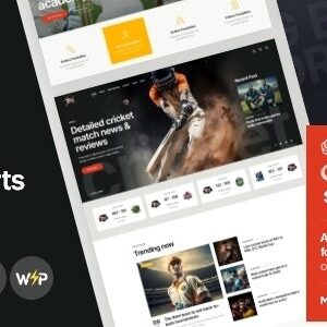 Spin 1.8.0 – Cricket Team Sports WordPress Theme + AI – 板球团队运动主题 + AI_image